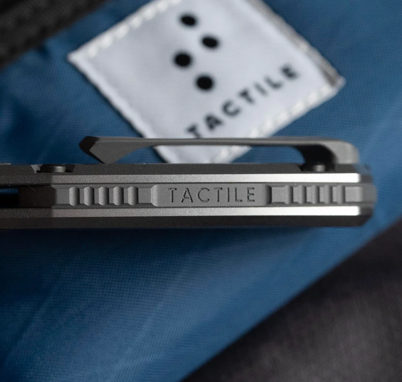 Archer from Tactile Knife Co. with Feathered Ti, American Camo Carbon inlay, Magnacut Blade and Black Ti Hardware - Image 5