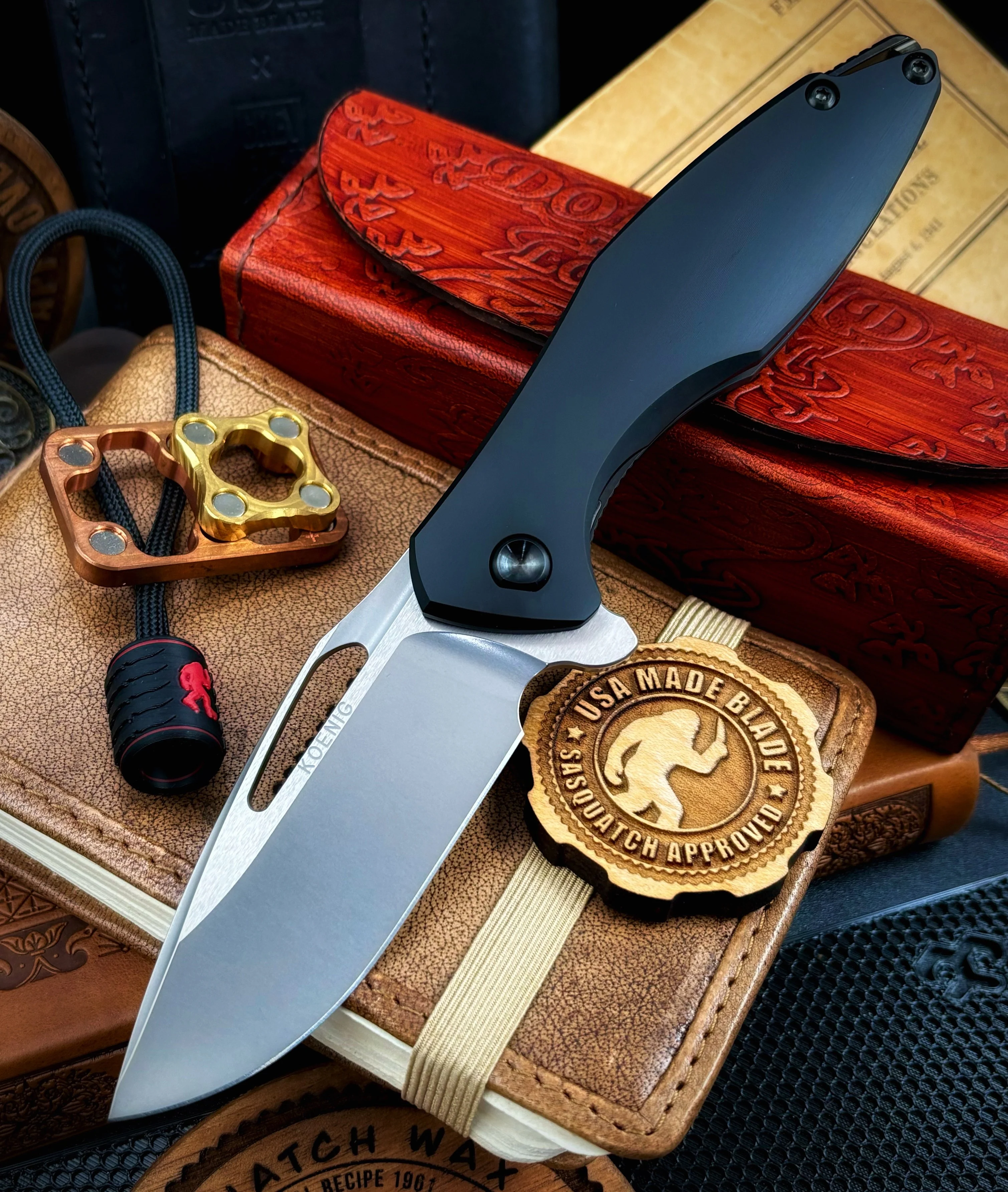 Arius Exclusive Flipper Black DLC Ti SW Polished Flats M390 - Image 4