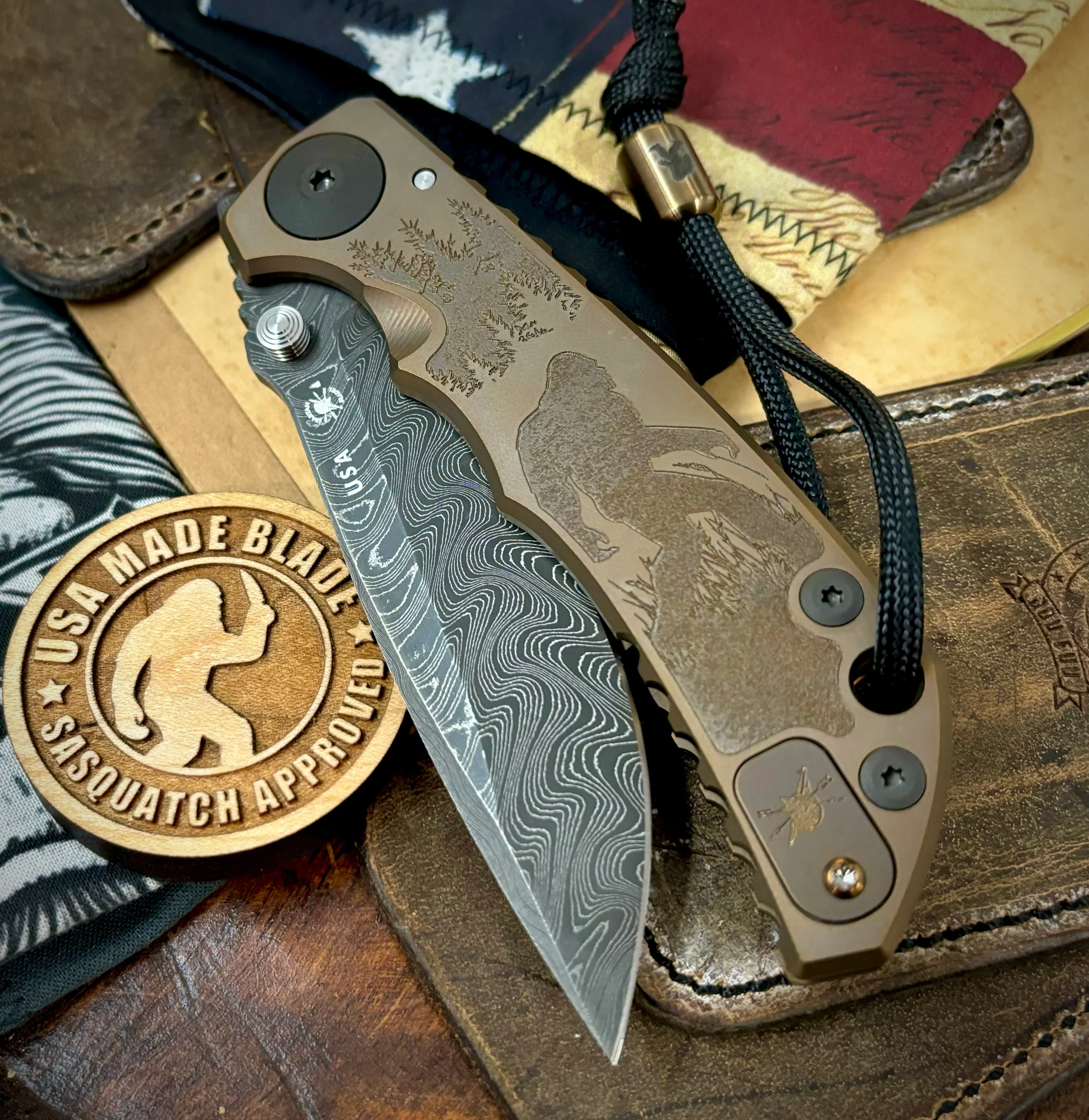Bronze Spartan Blades Harsey Folder Sasquatch V2 Special Edition with Chad Nichols Dama - Image 3