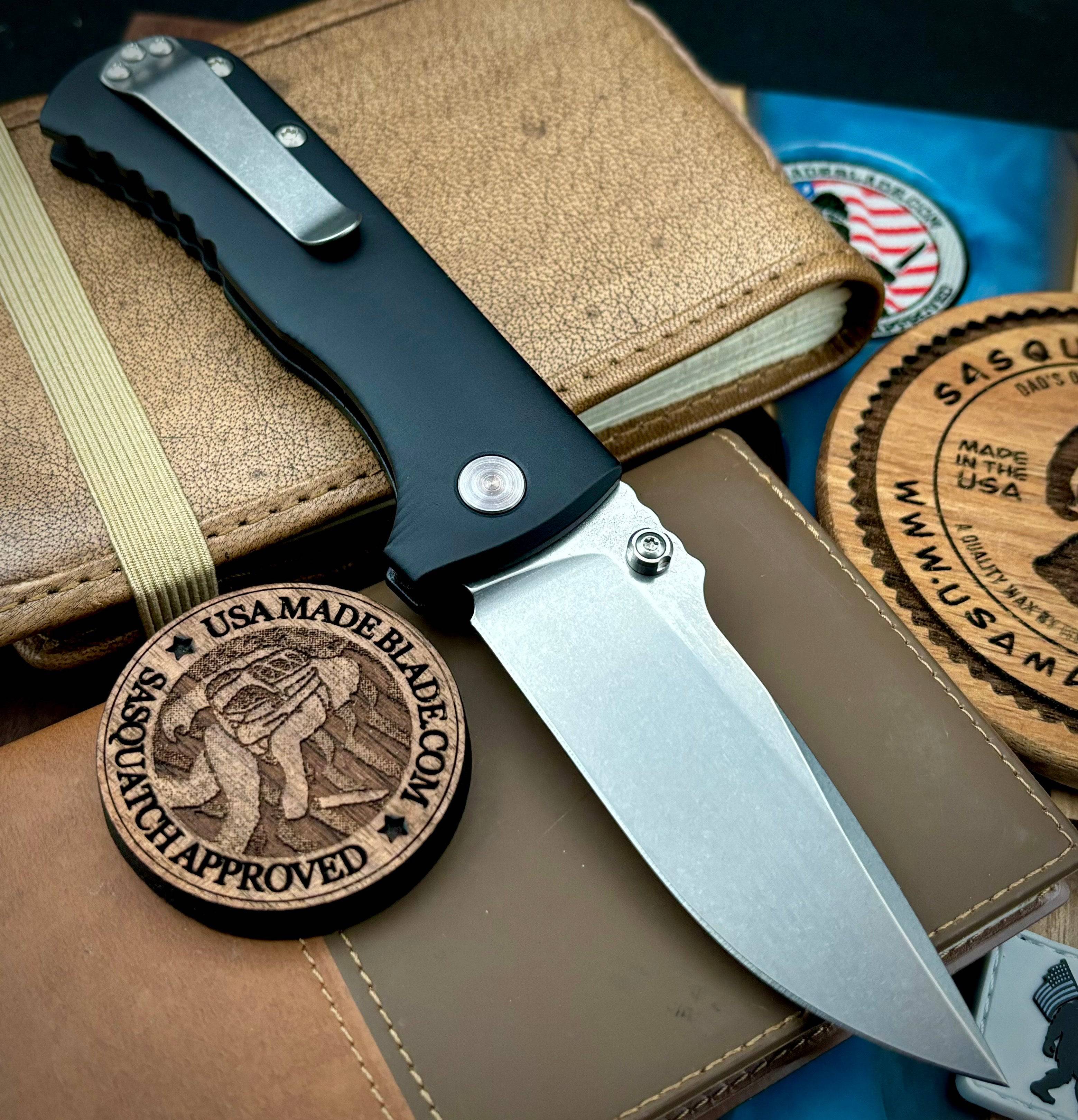 Defiant-7 Talos Button Lock with Magnacut Blade and Black Hardcoat Anodized Aluminum Handles - Image 3