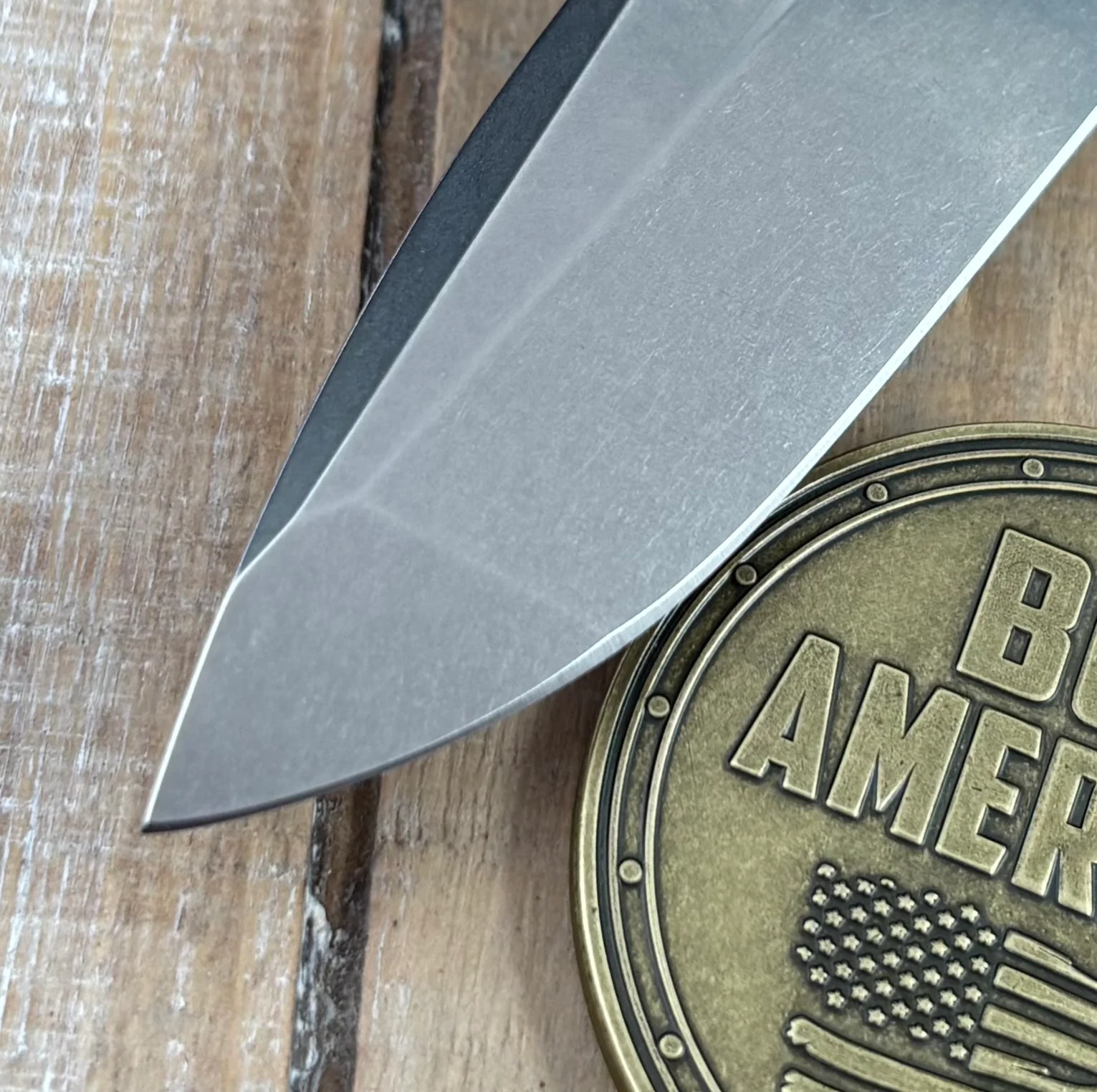 Hinderer XM-18 3.5 Spanto Working Finish Ti  OD Green G10 Stonewashed 20CV Blade - Image 3