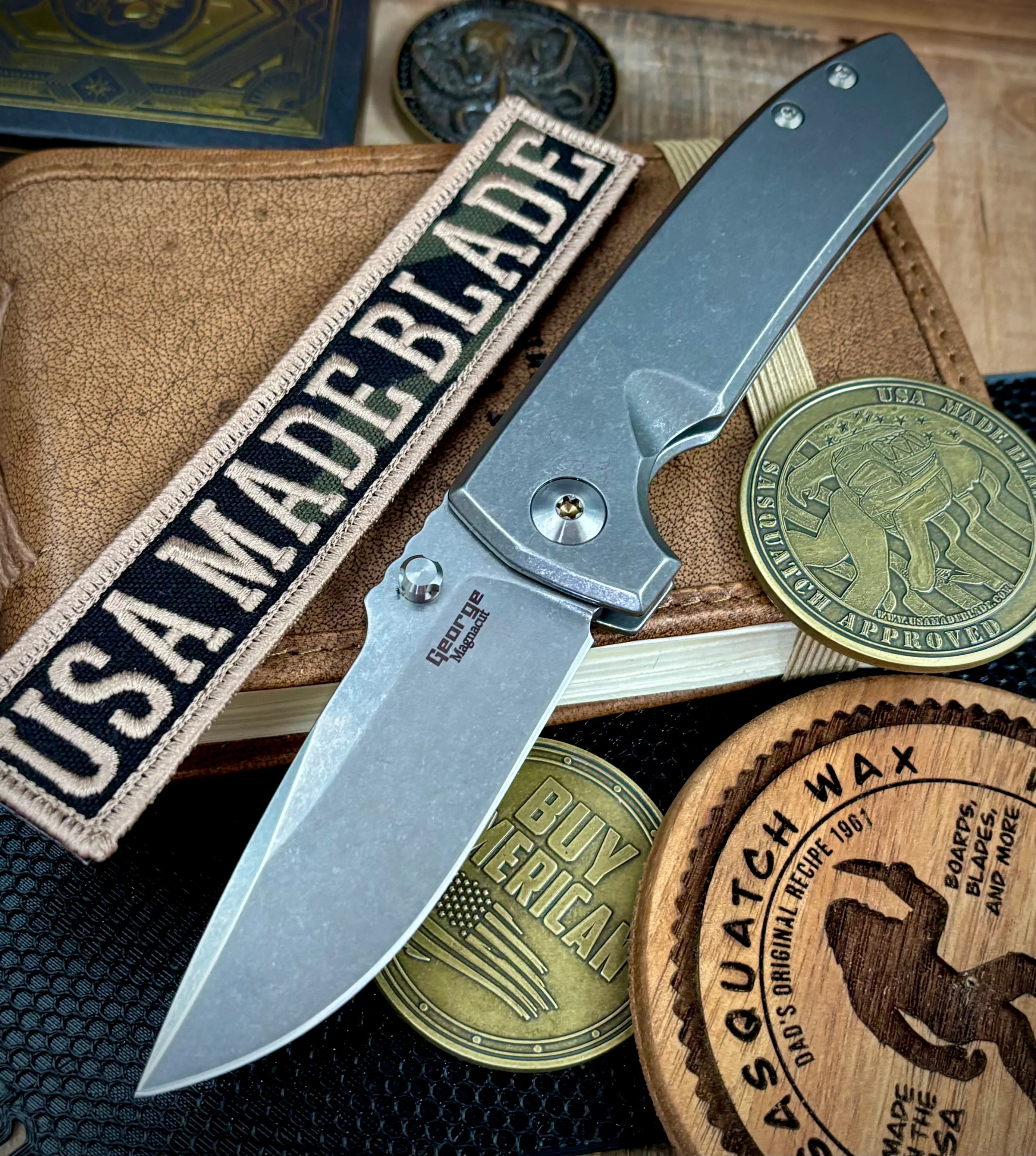 Insiders VECP Drop Point Non-Flipper Smooth Ti Magnacut