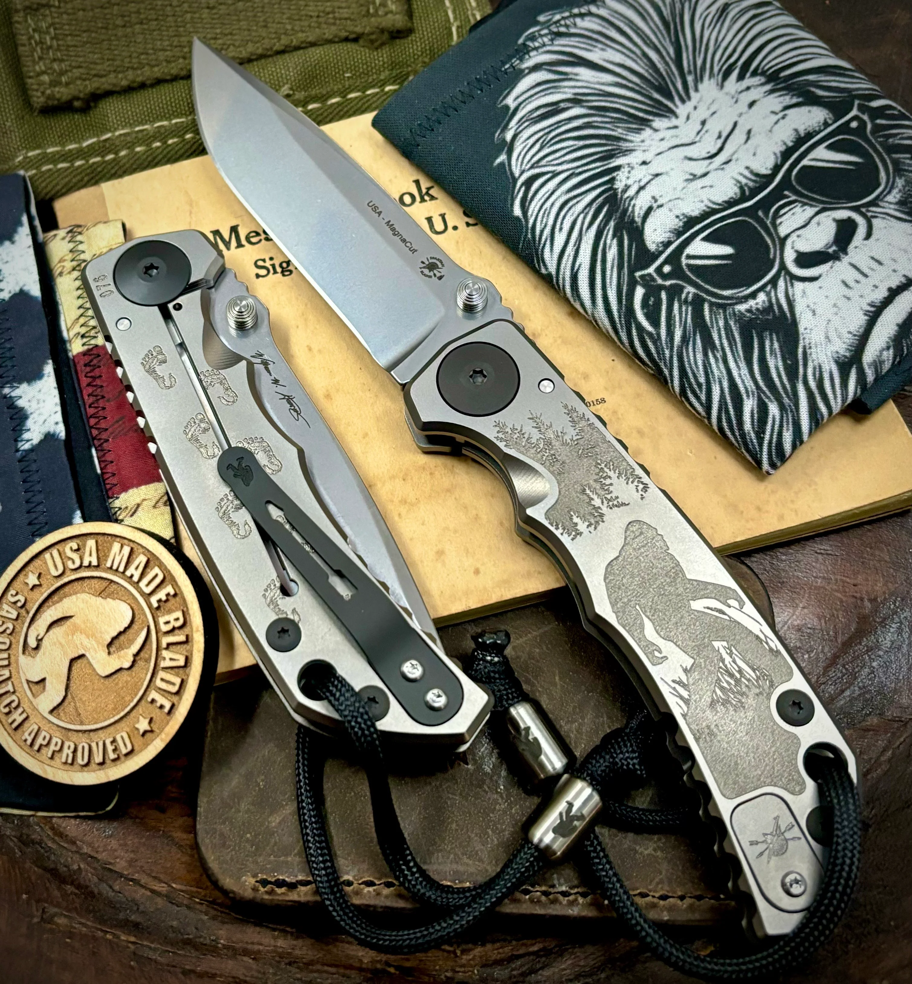 Spartan Blades Harsey Folder Sasquatch Special Edition Version 2 MAGNACUT Blade