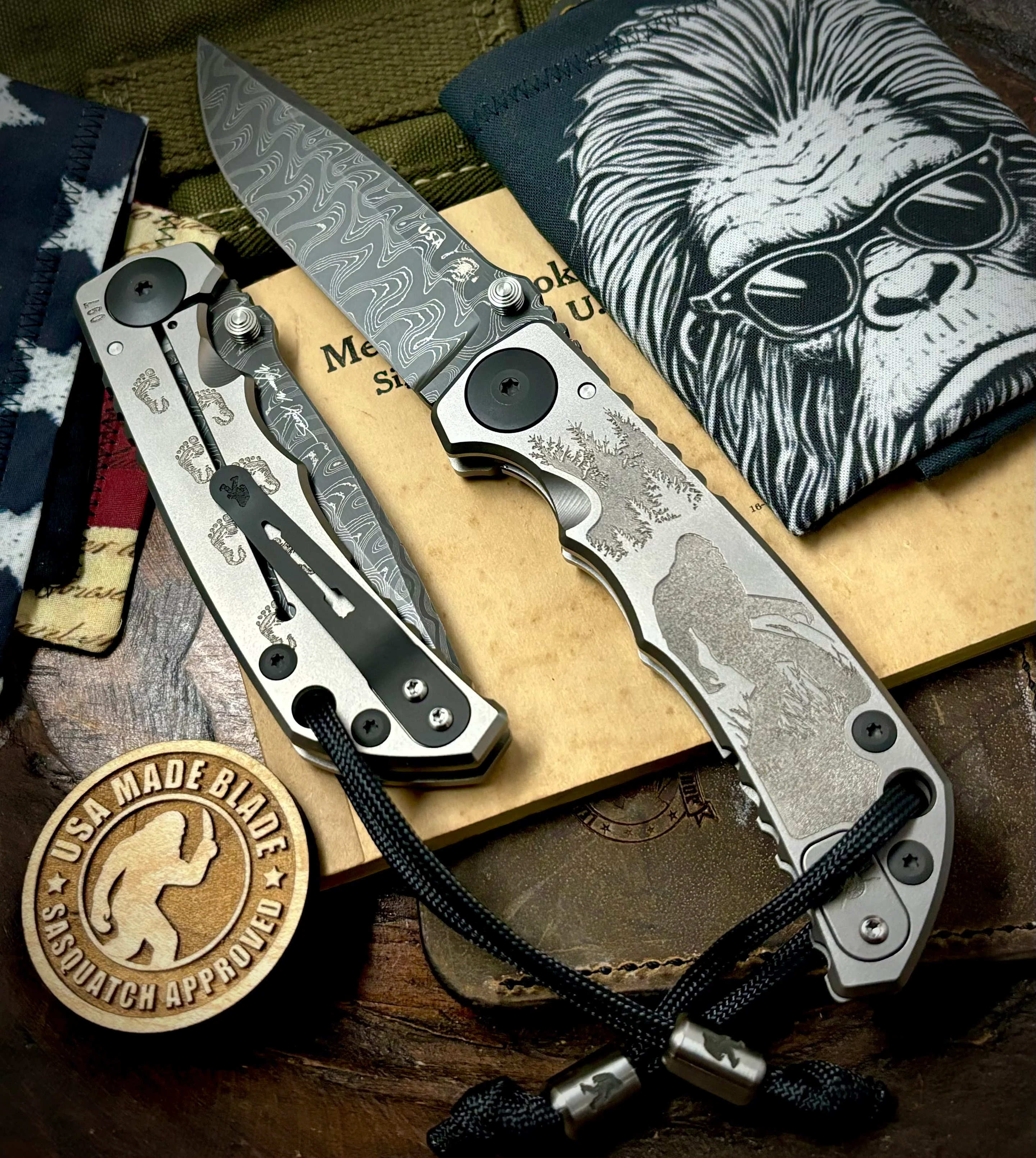 Spartan Blades Harsey Folder Sasquatch V2 Special Edition with Chad Nichols Dama
