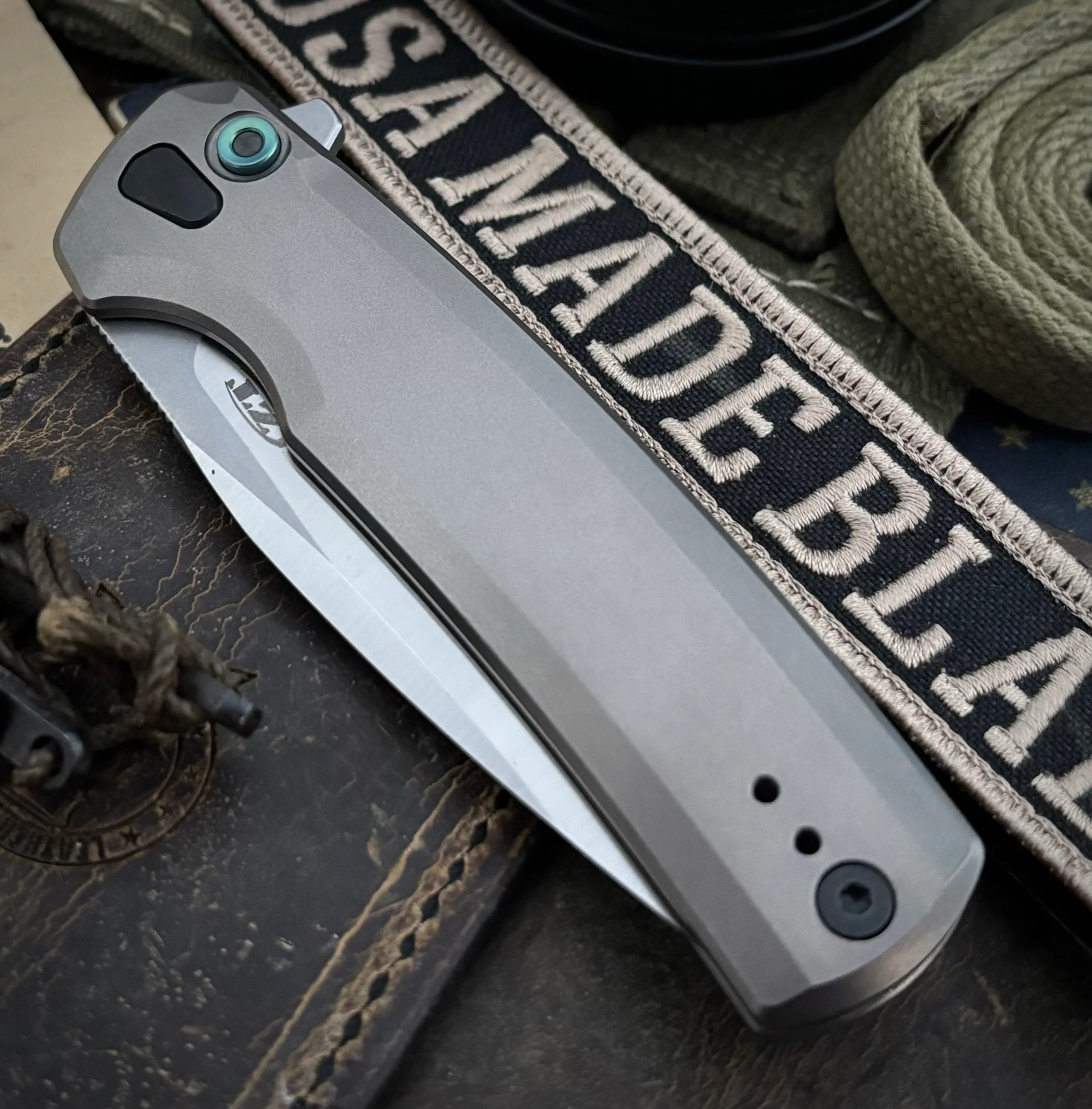 ZT0044 Full Ti Button Lock Flipper S45VN from Zero Tolerance Knives - Image 3
